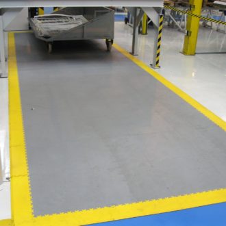 Mark the paths in your warehouse with tiles