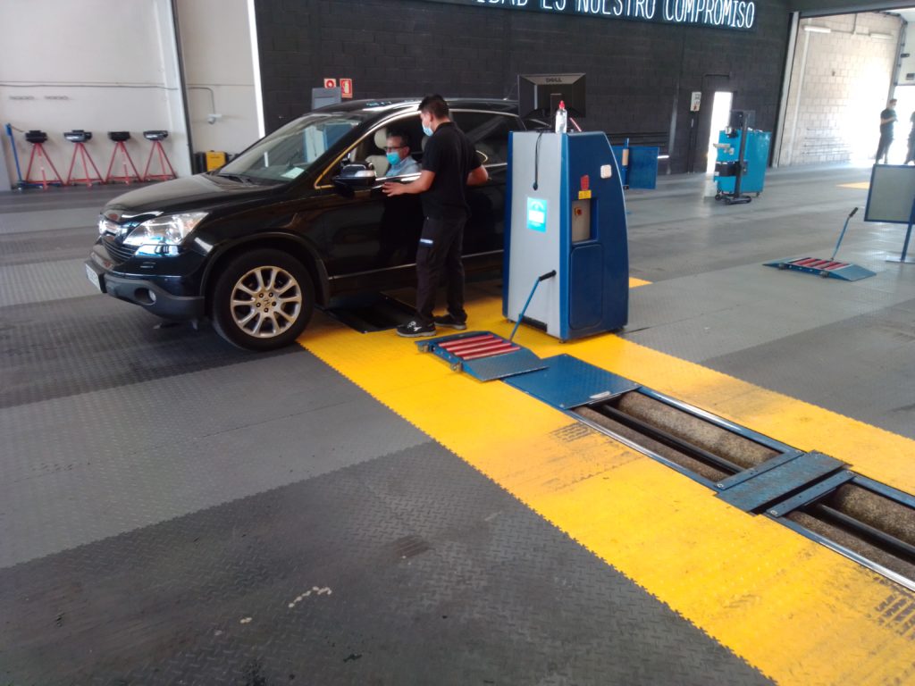 Car inspection station, Spain