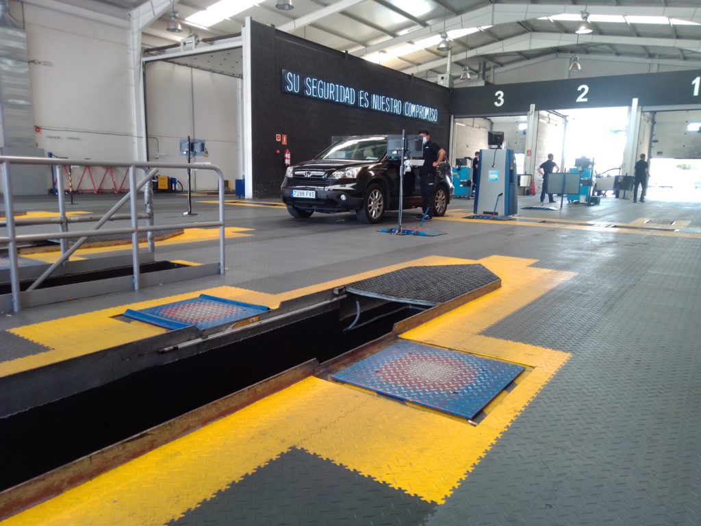 Car inspection station, Spain