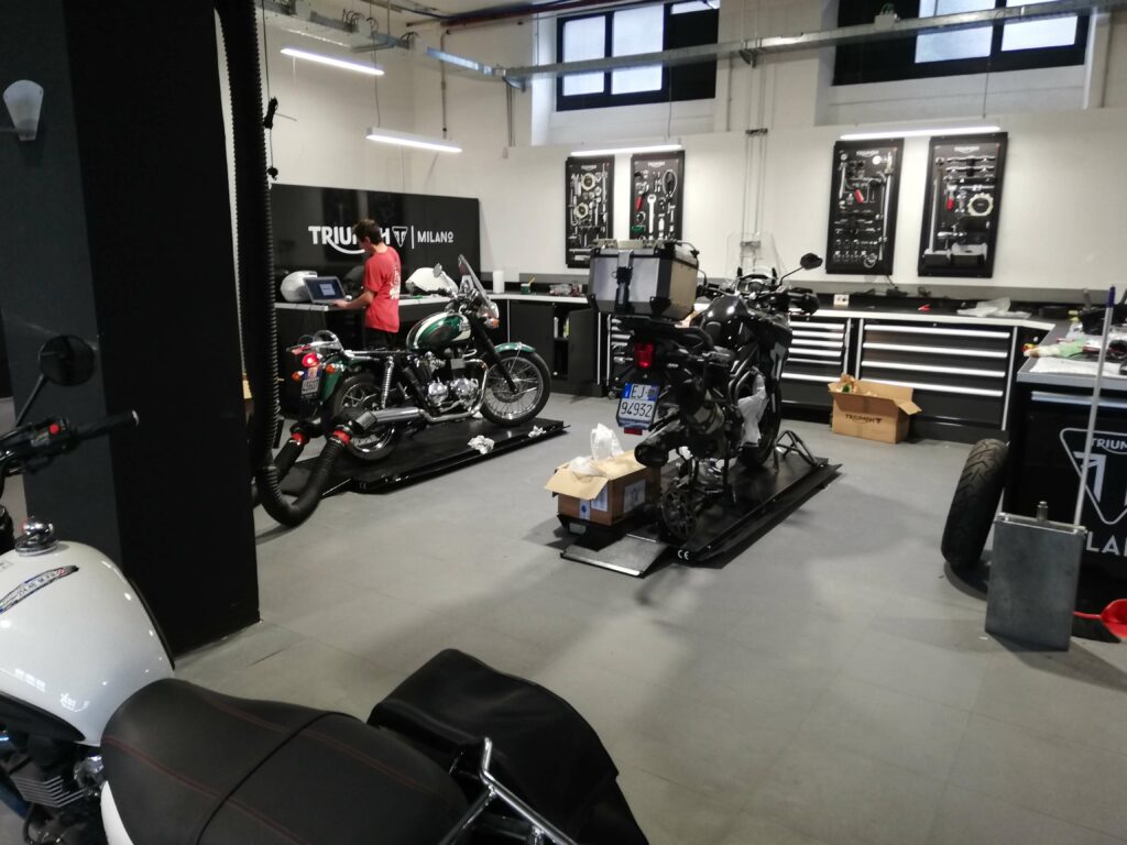 Motorcycle store, Italy