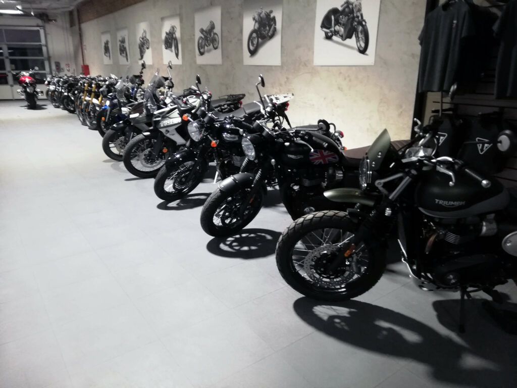 Motorcycle store, Italy