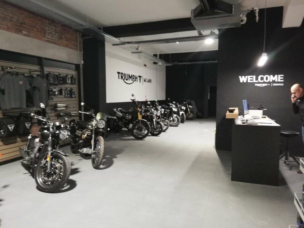 Motorcycle store, Italy