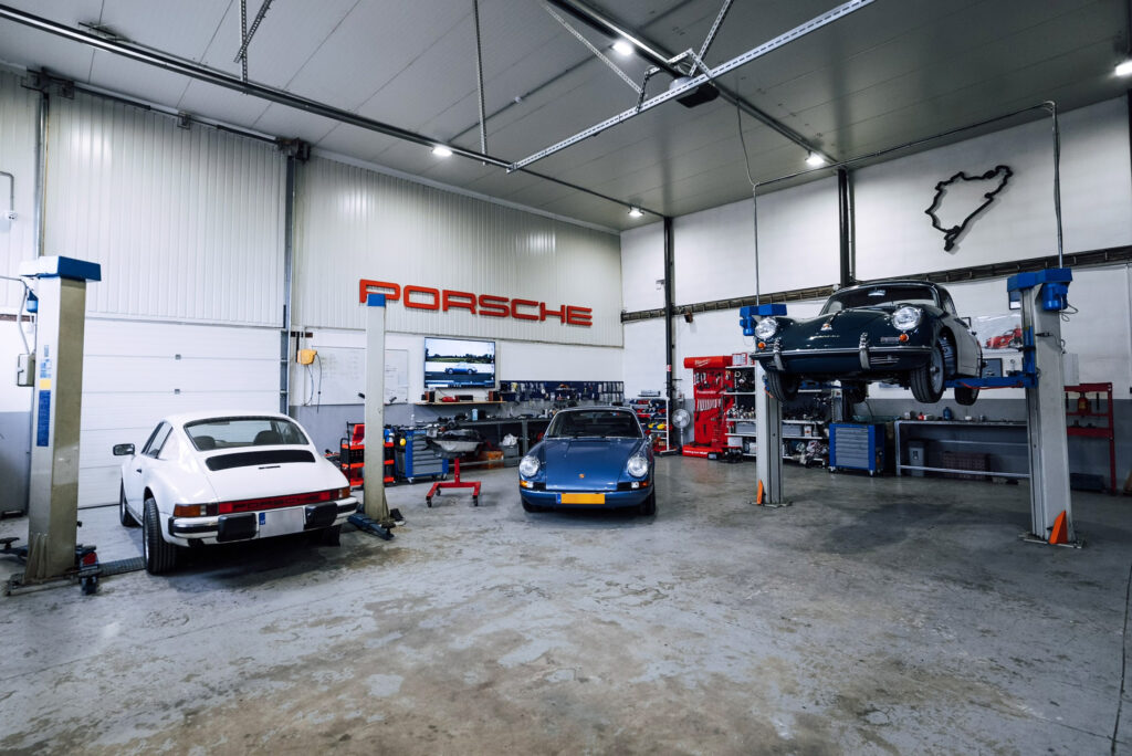 Porsche service and restoration workshop, Slovakia