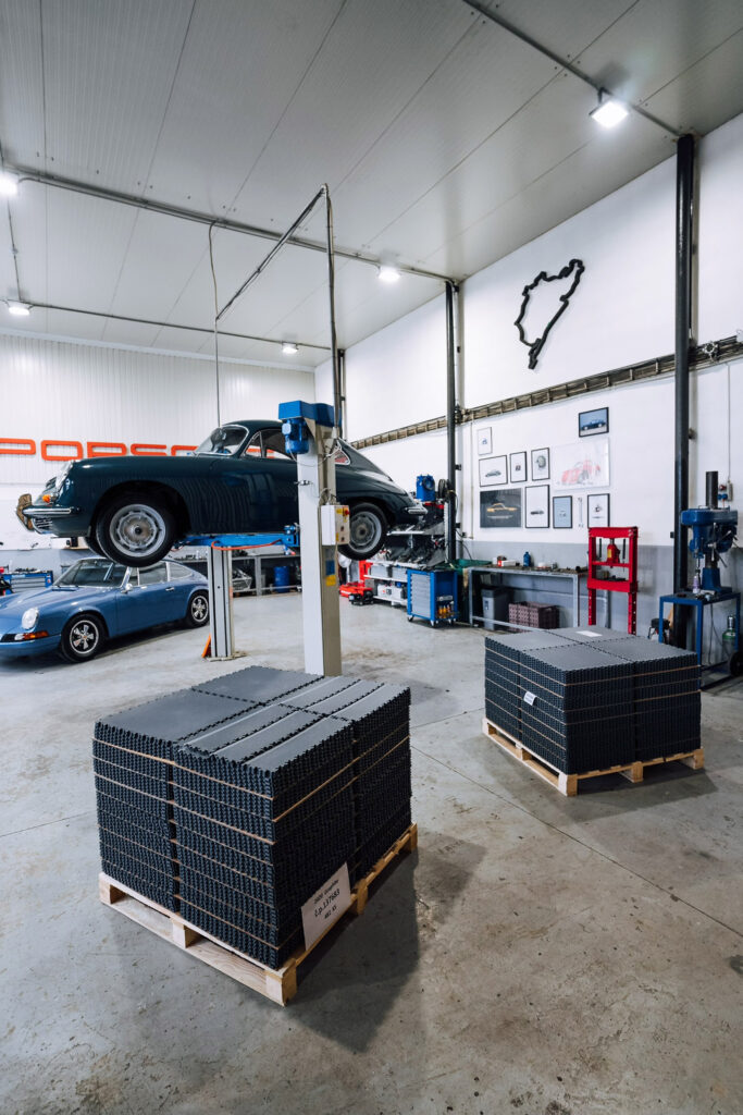 Porsche service and restoration workshop, Slovakia