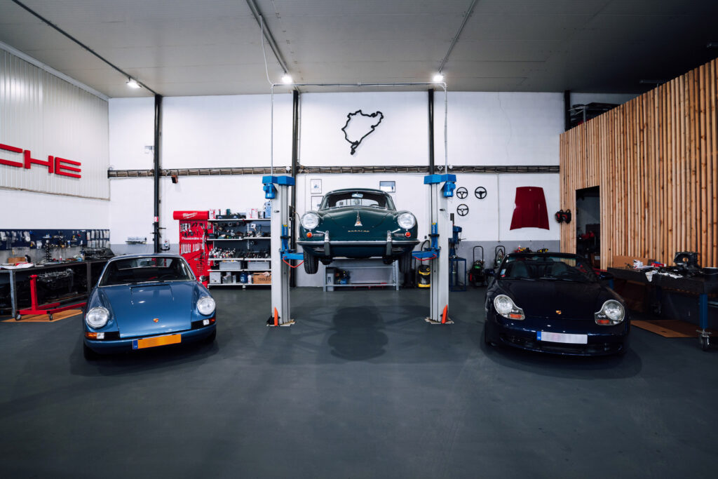 Porsche service and restoration workshop, Slovakia