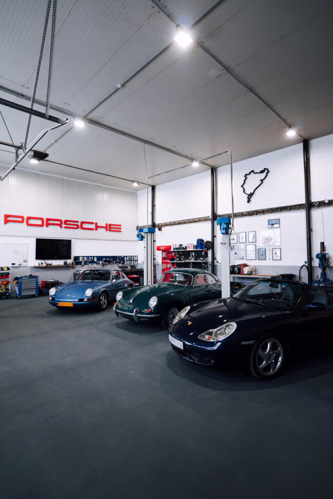 Porsche service and restoration workshop, Slovakia