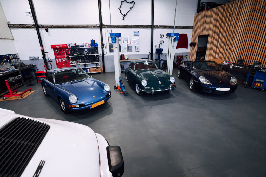 Porsche service and restoration workshop, Slovakia