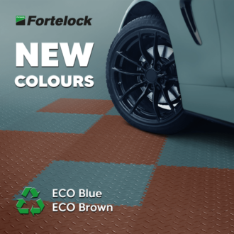 NEW – Fortelock PVC Tiles in New ECO Blue and ECO Brown Colours