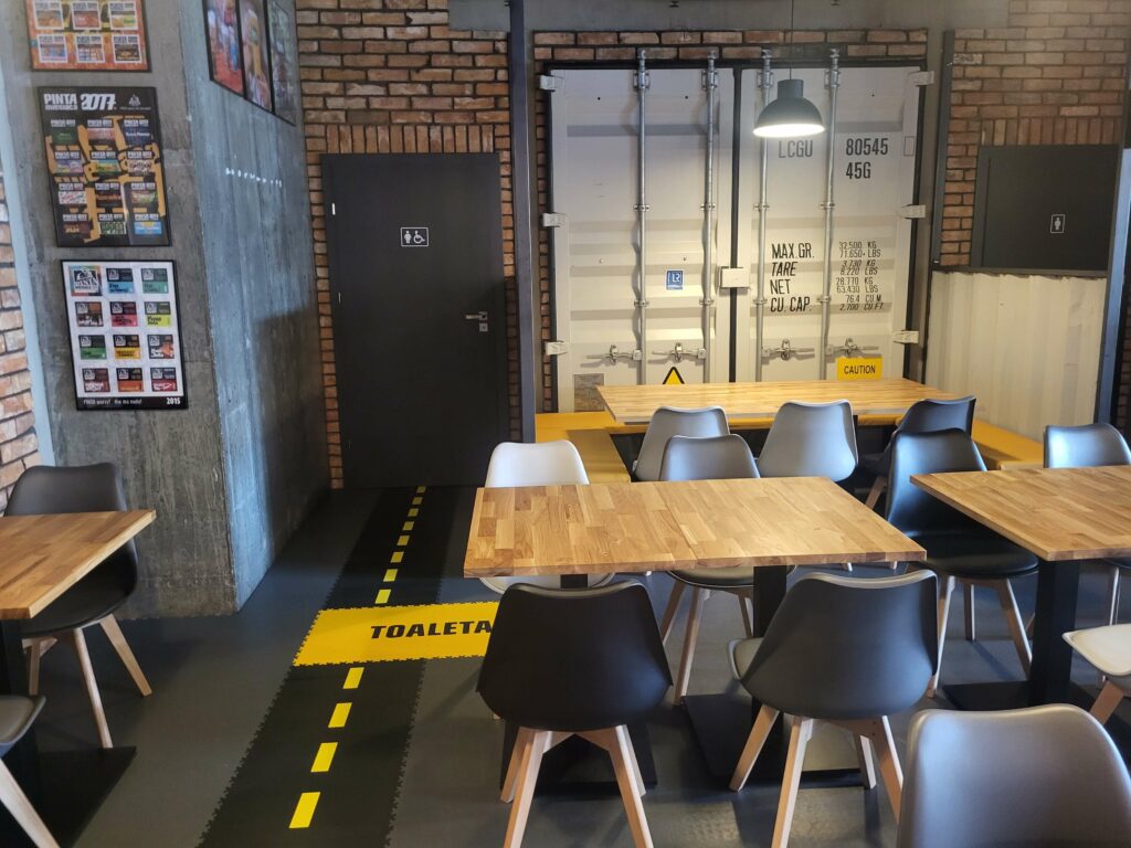 PVC restaurant flooring, Poland