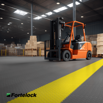 Maximum Durability and Efficiency: Fortelock PVC Tiles – Floor for Production Halls and Warehouses